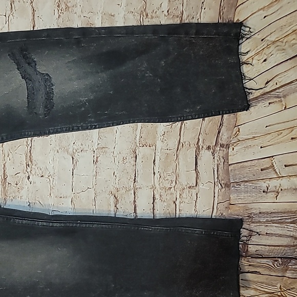 NWT free people distressed black jeans 26 - Picture 2 of 8